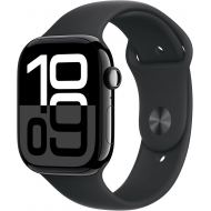 Apple Watch Series 10 (GPS, 42mm) - Jet Black Aluminium Case with S/M Black Sport Band Apple Watch Series 10 (GPS, 42mm) - Jet Black Aluminium Case with S/M Black Sport Band