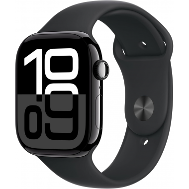 Apple Watch Series 10 (GPS, 42mm) - Jet Black Aluminium Case with M/L Black Sport Band Apple Watch Series 10 (GPS, 42mm) - Jet Black Aluminium Case with M/L Black Sport Band
