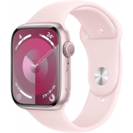 Renewed - Apple Watch Series 9 (GPS, 41mm) - Pink Aluminium Case with S/M Light Pink Sport Band Renewed - Apple Watch Series 9 (GPS, 41mm) - Pink Aluminium Case with S/M Light Pink Sport Band