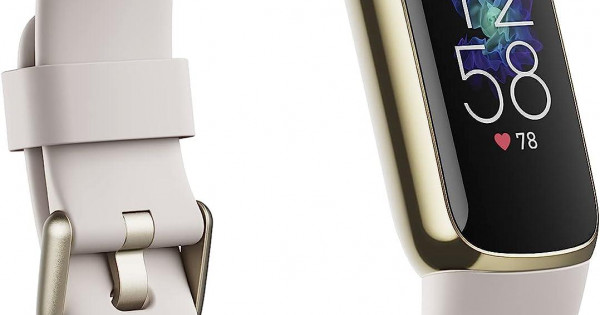 Fitbit LUXE LUNAR WHITE 本体 Fitbit Luxe Fitness Tracker with Step Counter, Heart Rate