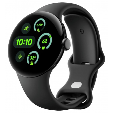 Google Pixel Watch 3 Wi-Fi (41mm) - Matte Black Aluminium Case with Obsidian Active Band Google Pixel Watch 3 Wi-Fi (41mm) - Matte Black Aluminium Case with Obsidian Active Band