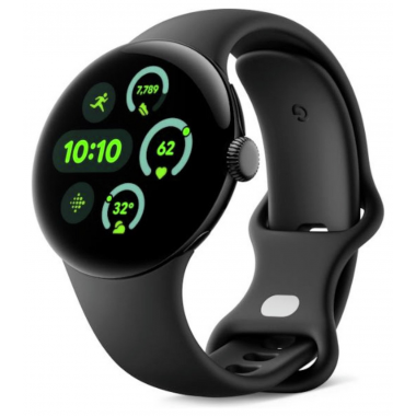Google Pixel Watch 3 Wi-Fi (45mm) - Matte Black Aluminium Case with Obsidian Active Band Google Pixel Watch 3 Wi-Fi (45mm) - Matte Black Aluminium Case with Obsidian Active Band
