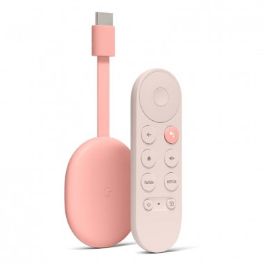 Google Chromecast with Google TV 4K and Voice Remote - Sunrise Google Chromecast with Google TV 4K and Voice Remote - Sunrise
