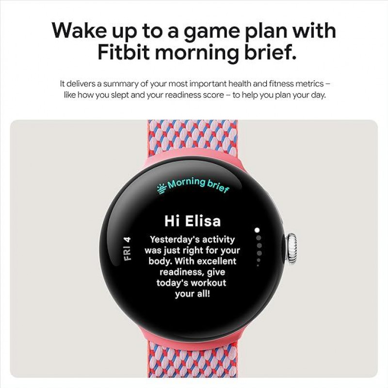 Ourfriday Google Pixel Watch 3 Wi Fi 45mm Matte Black Aluminium Case with Obsidian Active Band