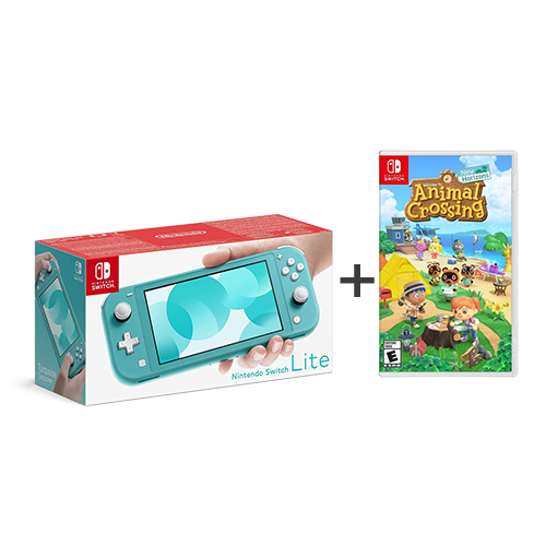 Ourfriday Nintendo Switch Lite Animal Crossing Bundle Turquoise