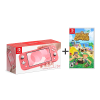 Ourfriday Nintendo Switch Lite Animal Crossing Bundle Coral