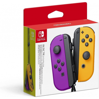 Nintendo Switch Joy-Con (Left & Right, Wireless)  - Neon Purple/Neon Orange Nintendo Switch Joy-Con (Left & Right, Wireless)  - Neon Purple/Neon Orange