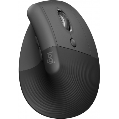 Logitech Lift Vertical Ergonomic Mouse, Wireless - Black Logitech Lift Vertical Ergonomic Mouse, Wireless - Black