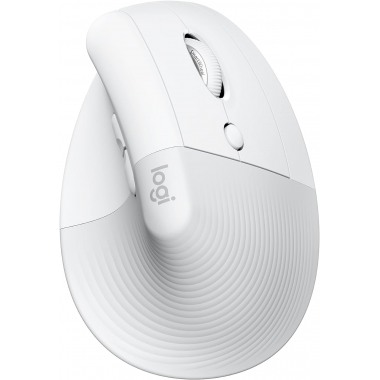 Logitech Lift Vertical Ergonomic Mouse, Wireless - White Logitech Lift Vertical Ergonomic Mouse, Wireless - White