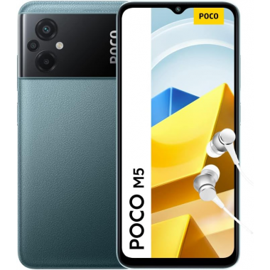 Xiaomi Poco M5 4G Smartphone (Dual-Sim, 6+128GB) - Green Xiaomi Poco M5 4G Smartphone (Dual-Sim, 6+128GB) - Green