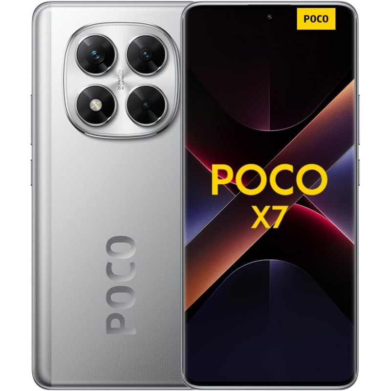 POCO X7 8/256GB シルバー Ourfriday | Xiaomi Poco X7 5G Smartphone (Dual-Sim, 8+256GB) - Silver