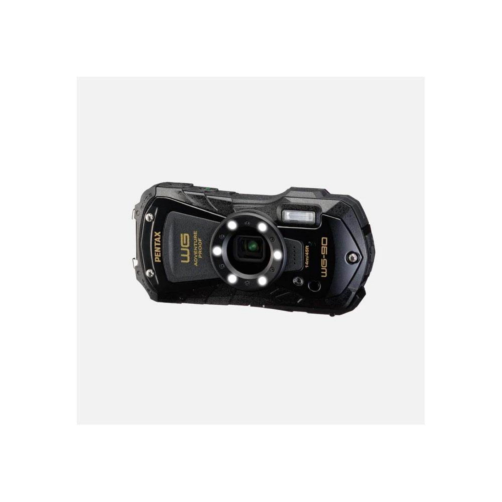 Étui Rigide Pour Pentax WG-90 – Housse De Protection Antichoc – Noir