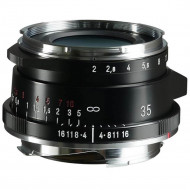Voigtlander 35mm f/2 VM ASPH Ultron Vintage Line Type II Lens Black