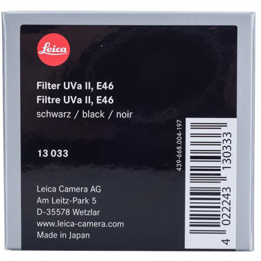 Leica Filter UVa II 46mm Black