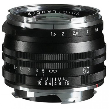 Voigtlander 50mm f/1.5 II VM ASPH Nokton Vintage MC Lens Black M Mount