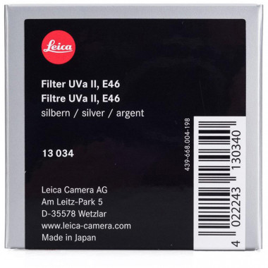 Leica Filter UVa II 46mm Silver