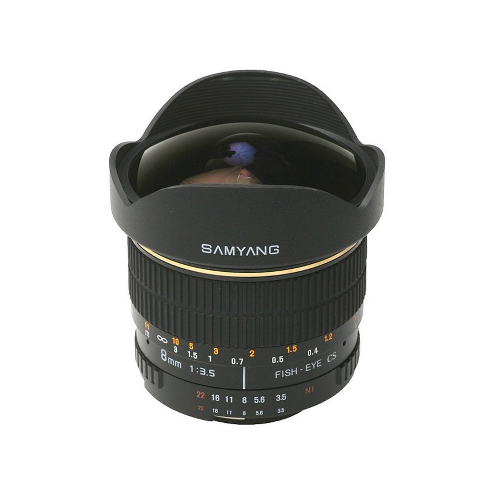 SAMYANG 8 mm f/3.5 UMC CS II fisheye Lens - for Canon M : Amazon.sg:  Electronics