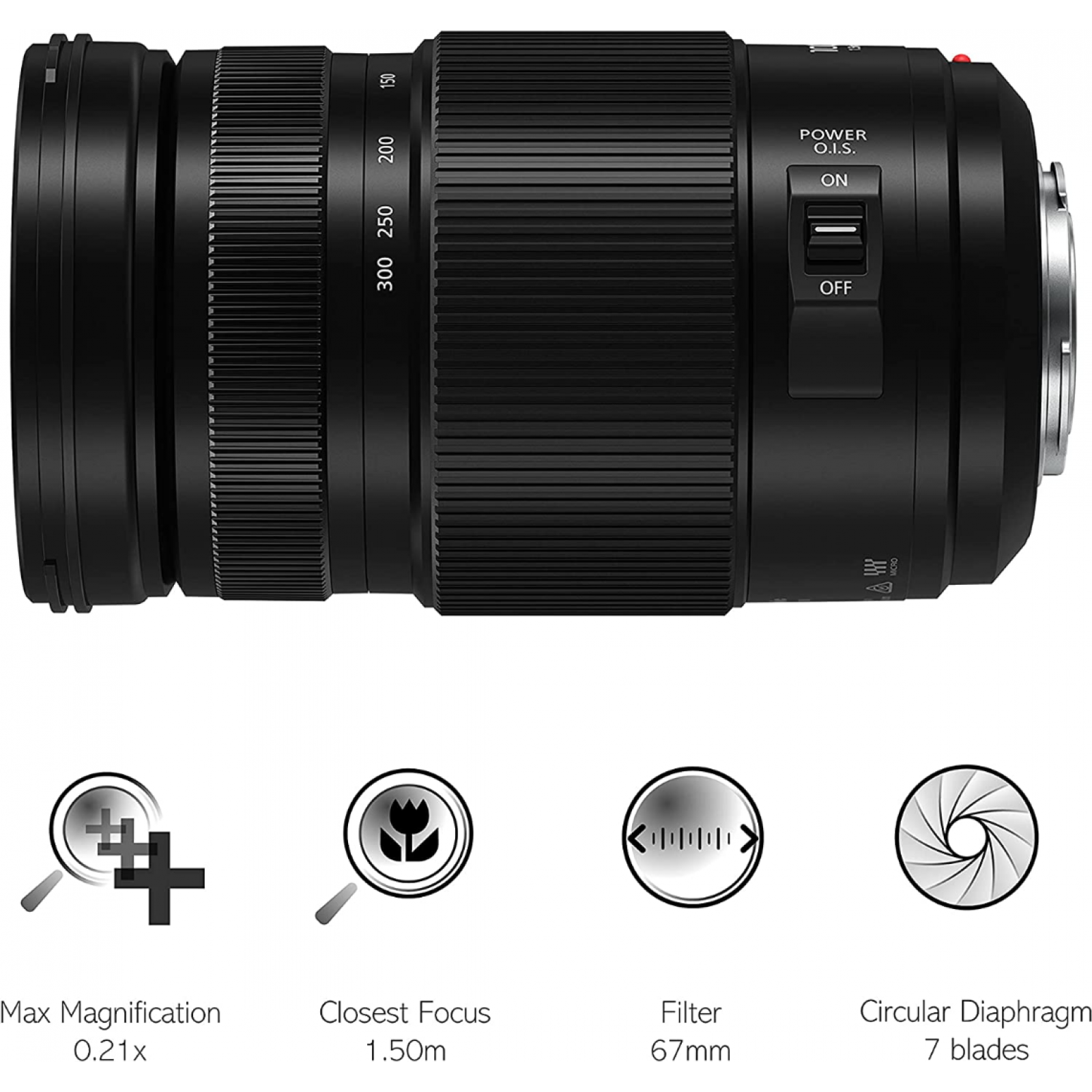 Panasonic Lumix G Vario Ultra 100-300mm f/4-5.6 II POWER O.I.S. Lens