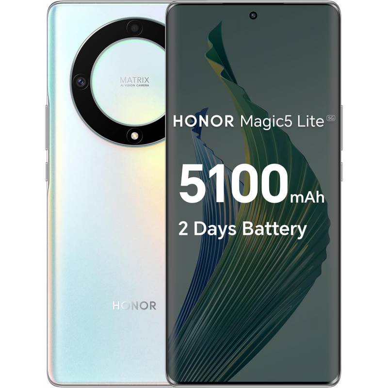 Écran LCD + Vitre Tactile Avec Châssis – Pour Honor Magic Lite 5G – Titanium Silver