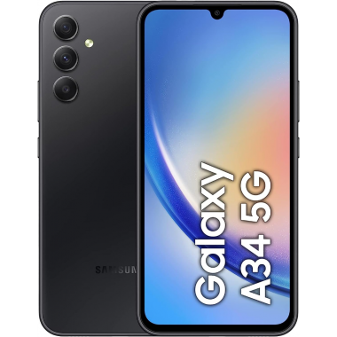Samsung Galaxy A34 5G Smartphone (Dual-SIMs, 6+128GB) - Graphite Samsung Galaxy A34 5G Smartphone (Dual-SIMs, 6+128GB) - Graphite