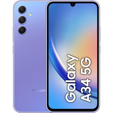 Samsung Galaxy A34 5G Smartphone (Dual-SIMs, 6+128GB) - Violet Samsung Galaxy A34 5G Smartphone (Dual-SIMs, 6+128GB) - Violet
