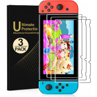 3 Pack - Tempered Glass Screen Protector For Nintendo Switch 3 Pack - Tempered Glass Screen Protector For Nintendo Switch