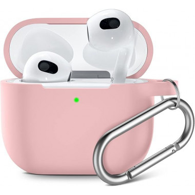 Silicone Case for Apple AirPods  - Pink Silicone Case for Apple AirPods  - Pink