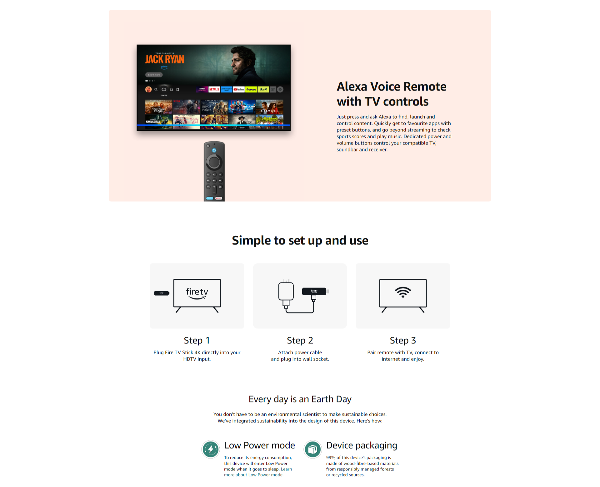 Ourfriday Amazon Fire TV Stick 4K streaming device Wi Fi 6 2023